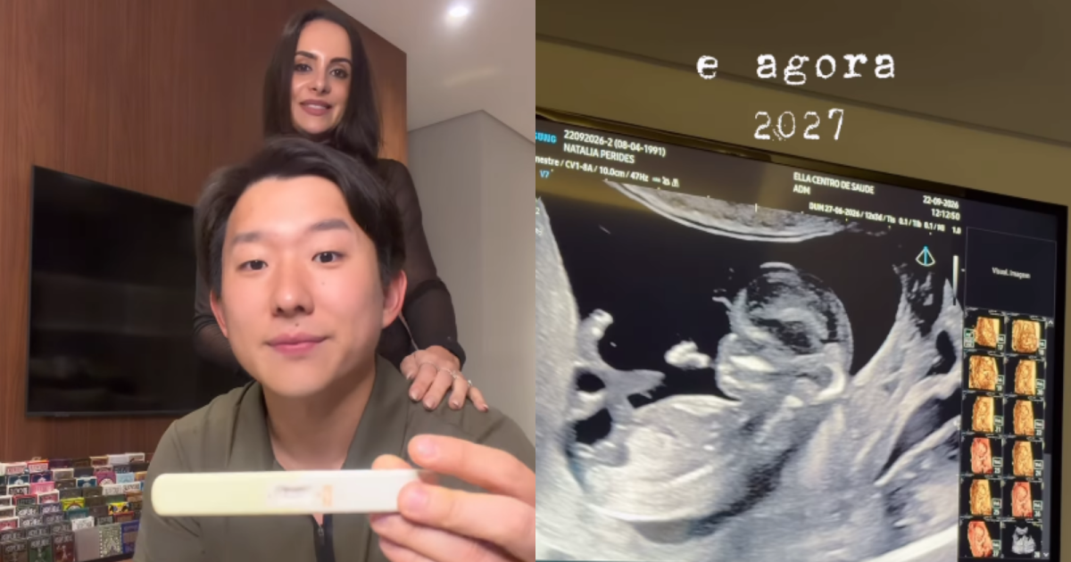 Pyong Lee surpreende seguidores com mágica para anunciar que espera primeiro filho com Natália Nasser; Veja vídeo