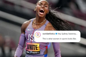 World Athletics reage a comercial de Sydney Sweeney e entra em mobilização de atletas nas redes