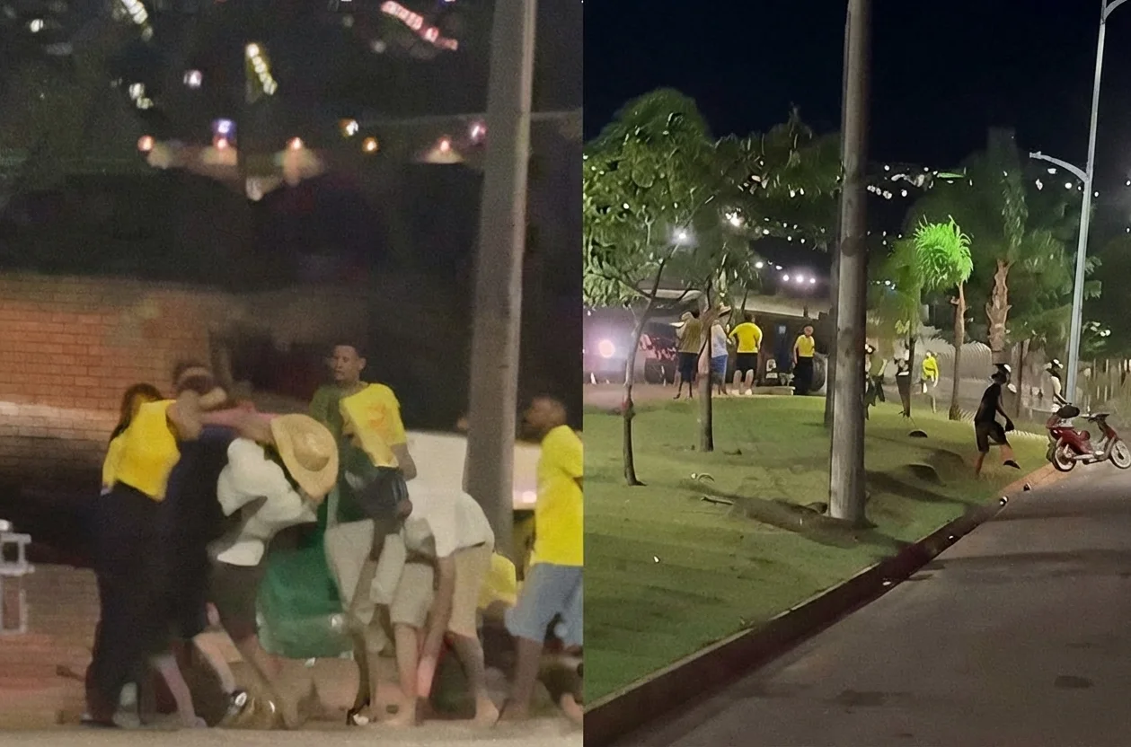Empresário é baleado nas costas durante confusão e suspeito foge após os disparos em Sorriso; veja vídeo