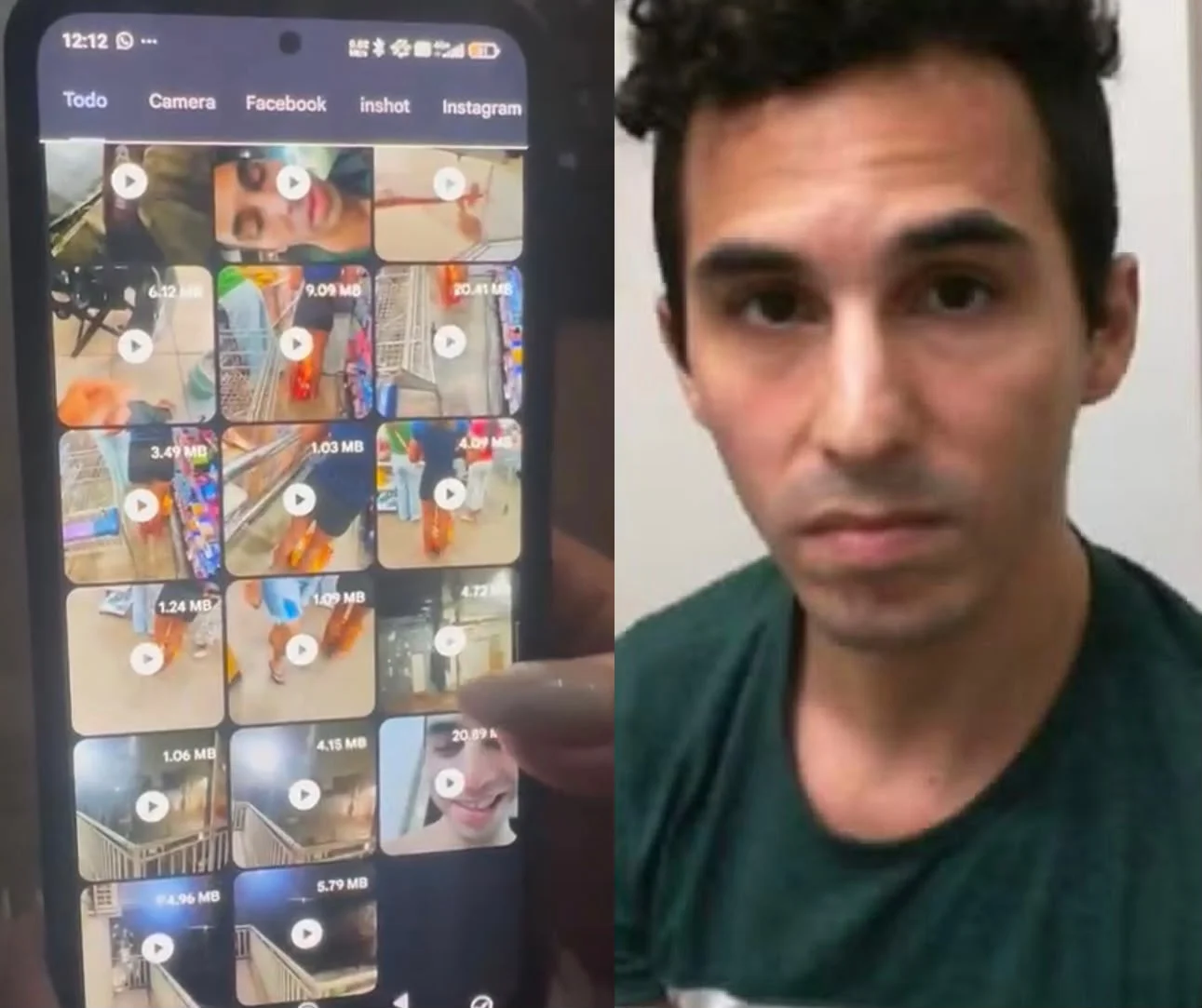 Polícia encontra fotos e vídeos de crianças no celular de argentino preso por importunação sexual em Cuiabá; veja vídeo