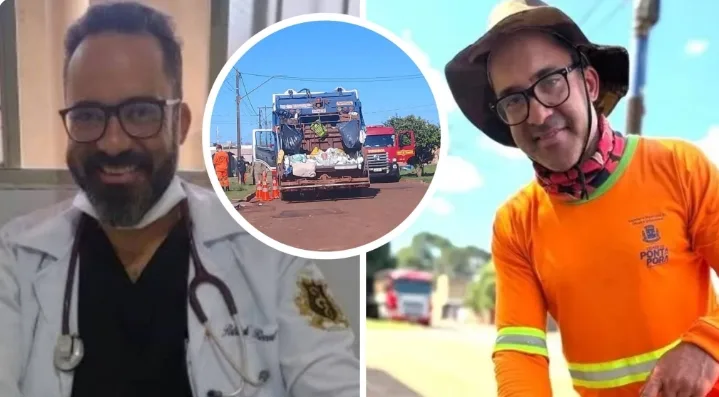 Estudante de medicina, gari morre aos 48 anos após cair de caminhão de lixo